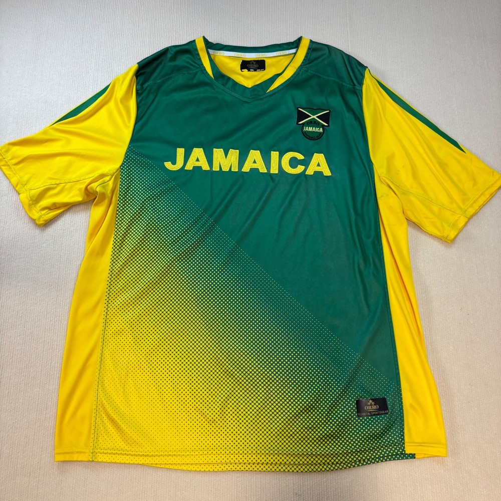 Orro Jamaica Football Club Embroidered Jersey Mens XXL Dri-Fit Soccer Shirt